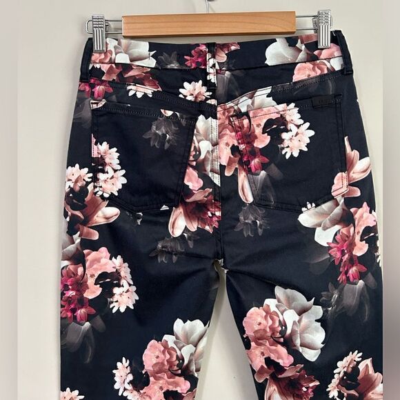 JEN7 by 7 For All Mankind Floral Print Ankle Skinny Jeans - Picture 11 of 14